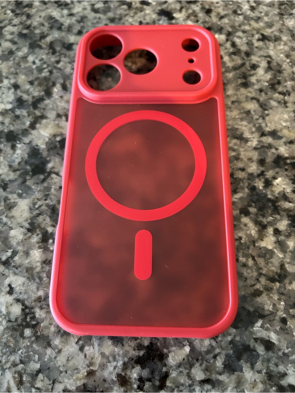 Red MagSafe-Compatible iPhone 17 Case - Protective Slim Design